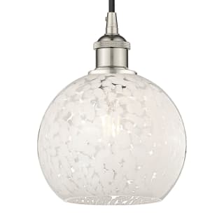 A thumbnail of the Innovations Lighting 616-1P 10 8 White Mouchette Pendant Polished Nickel