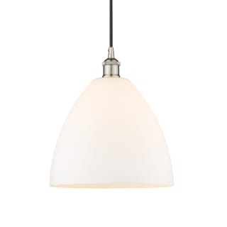 A thumbnail of the Innovations Lighting 616-1P-14-12 Edison Dome Pendant Polished Nickel / Matte White