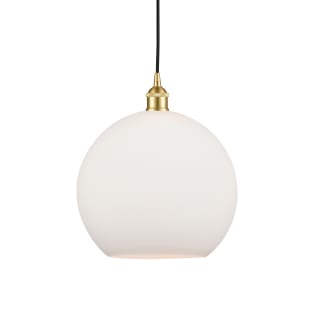 A thumbnail of the Innovations Lighting 616-1P-14-12 Athens Pendant Satin Gold / Matte White