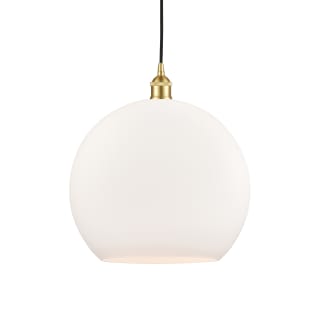 A thumbnail of the Innovations Lighting 616-1P-17-14 Athens Pendant Satin Gold / Matte White