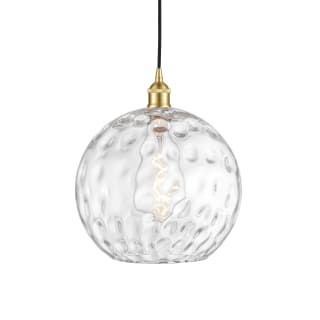 A thumbnail of the Innovations Lighting 616-1P-15-12 Athens Pendant Satin Gold / Clear Water Glass