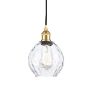 A thumbnail of the Innovations Lighting 616-1P-9-6 Waverly Pendant Satin Gold / Clear