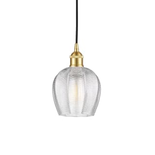 A thumbnail of the Innovations Lighting 616-1P-10-6 Norfolk Pendant Satin Gold / Clear