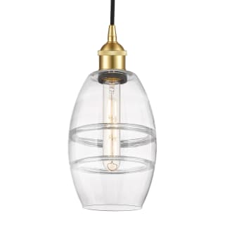 A thumbnail of the Innovations Lighting 616-1P 8 6 Vaz Pendant Satin Gold / Clear