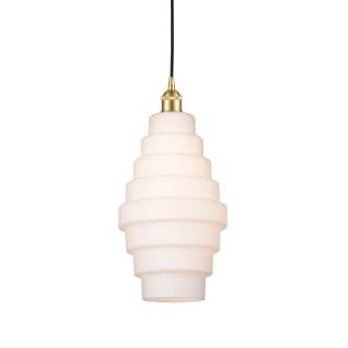 A thumbnail of the Innovations Lighting 616-1P-18-8 Cascade Pendant Satin Gold / White