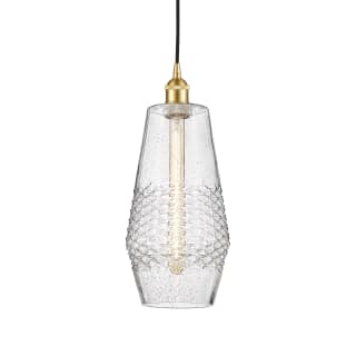 A thumbnail of the Innovations Lighting 616-1P-17-7 Windham Pendant Satin Gold / Seedy