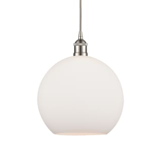 A thumbnail of the Innovations Lighting 616-1P-14-12 Athens Pendant Brushed Satin Nickel / Matte White