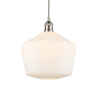 A thumbnail of the Innovations Lighting 616-1P-14-12 Cindyrella Pendant Brushed Satin Nickel / Cased Matte White