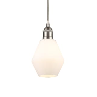 A thumbnail of the Innovations Lighting 616-1P-10-6 Cindyrella Pendant Brushed Satin Nickel / Cased Matte White