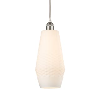 A thumbnail of the Innovations Lighting 616-1P-17-7 Windham Pendant Brushed Satin Nickel / White