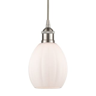 A thumbnail of the Innovations Lighting 616-1P-11-6 Eaton Pendant Brushed Satin Nickel / Matte White