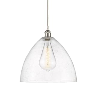 A thumbnail of the Innovations Lighting 616-1P-18-16 Edison Dome Pendant Brushed Satin Nickel / Seedy