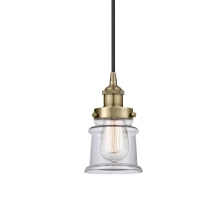 A thumbnail of the Innovations Lighting 616-1PH-9-5 Canton Pendant Antique Brass / Clear