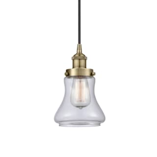 A thumbnail of the Innovations Lighting 616-1PH-10-6 Bellmont Pendant Antique Brass / Clear