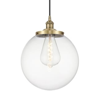A thumbnail of the Innovations Lighting 616-1PH-18-14 Beacon Pendant Antique Brass / Clear