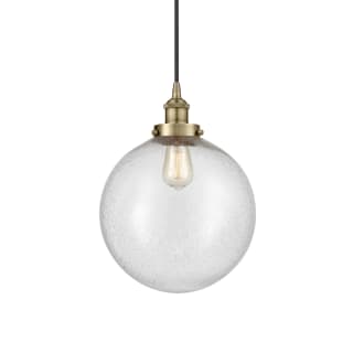 A thumbnail of the Innovations Lighting 616-1PH-16-12 Beacon Pendant Antique Brass / Seedy