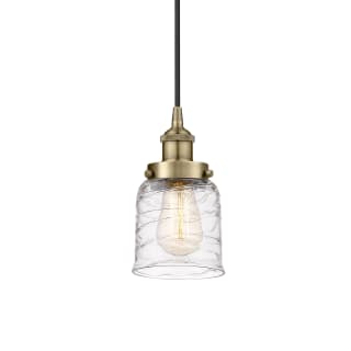 A thumbnail of the Innovations Lighting 616-1PH-10-5 Bell Pendant Antique Brass / Deco Swirl