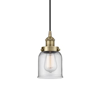 A thumbnail of the Innovations Lighting 616-1PH-10-5 Bell Pendant Antique Brass / Clear