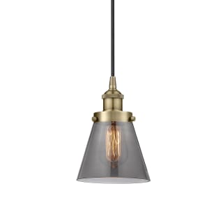 A thumbnail of the Innovations Lighting 616-1PH-10-6 Cone Pendant Antique Brass / Plated Smoke