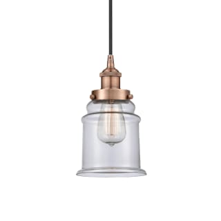 A thumbnail of the Innovations Lighting 616-1PH-11-6 Canton Pendant Antique Copper / Clear