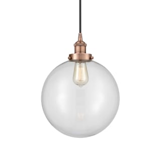 A thumbnail of the Innovations Lighting 616-1PH-16-12 Beacon Pendant Antique Copper / Clear