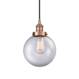 A thumbnail of the Innovations Lighting 616-1PH-12-8 Beacon Pendant Antique Copper / Clear