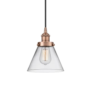 A thumbnail of the Innovations Lighting 616-1PH-10-8 Cone Pendant Antique Copper / Clear