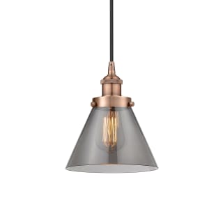 A thumbnail of the Innovations Lighting 616-1PH-10-8 Cone Pendant Antique Copper / Plated Smoke