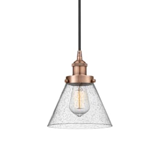 A thumbnail of the Innovations Lighting 616-1PH-10-8 Cone Pendant Antique Copper / Seedy