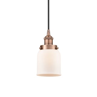 A thumbnail of the Innovations Lighting 616-1PH-10-5 Bell Pendant Antique Copper / Matte White