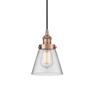 A thumbnail of the Innovations Lighting 616-1PH-10-6 Cone Pendant Antique Copper / Clear
