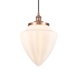 A thumbnail of the Innovations Lighting 616-1PH-17-12 Bullet Pendant Antique Copper / Matte White