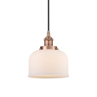 A thumbnail of the Innovations Lighting 616-1PH-10-8 Bell Pendant Antique Copper / Matte White