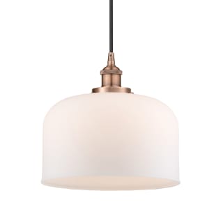 A thumbnail of the Innovations Lighting 616-1PH-12-12-L Bell Pendant Antique Copper / Matte White