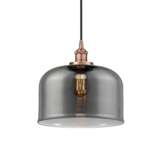 A thumbnail of the Innovations Lighting 616-1PH-12-12-L Bell Pendant Antique Copper / Plated Smoke