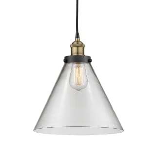 A thumbnail of the Innovations Lighting 616-1PH-15-12-L Cone Pendant Black Antique Brass / Clear