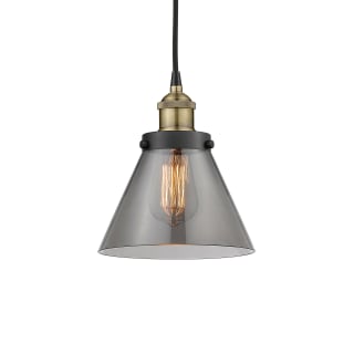 A thumbnail of the Innovations Lighting 616-1PH-10-8 Cone Pendant Black Antique Brass / Plated Smoke