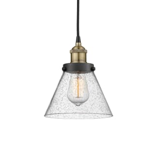 A thumbnail of the Innovations Lighting 616-1PH-10-8 Cone Pendant Black Antique Brass / Seedy