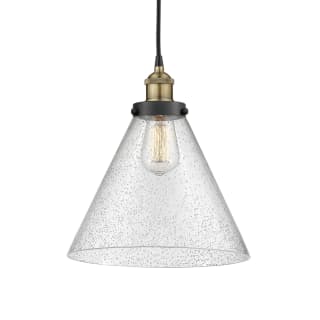 A thumbnail of the Innovations Lighting 616-1PH-15-12-L Cone Pendant Black Antique Brass / Seedy