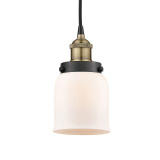 A thumbnail of the Innovations Lighting 616-1PH-10-5 Bell Pendant Black Antique Brass / Matte White