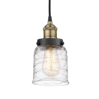 A thumbnail of the Innovations Lighting 616-1PH-10-5 Bell Pendant Black Antique Brass / Clear Deco Swirl