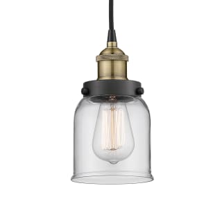 A thumbnail of the Innovations Lighting 616-1PH-10-5 Bell Pendant Black Antique Brass / Clear