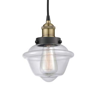 A thumbnail of the Innovations Lighting 616-1PH-10-7 Oxford Pendant Black Antique Brass / Clear