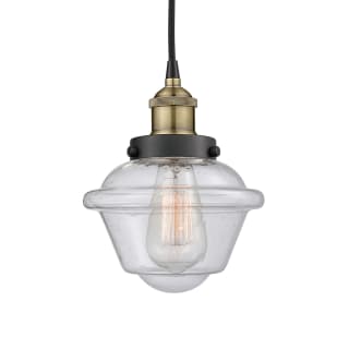 A thumbnail of the Innovations Lighting 616-1PH-10-7 Oxford Pendant Black Antique Brass / Seedy