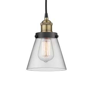 A thumbnail of the Innovations Lighting 616-1PH-10-6 Cone Pendant Black Antique Brass / Clear