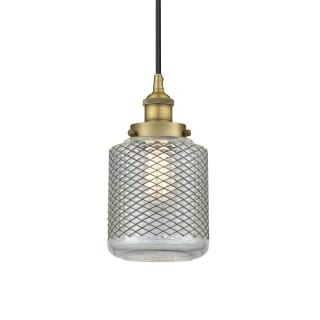 A thumbnail of the Innovations Lighting 616-1PH-12-6 Stanton Pendant Brushed Brass / Clear Wire Mesh