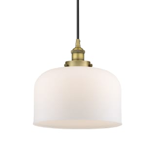 A thumbnail of the Innovations Lighting 616-1PH-12-12-L Bell Pendant Brushed Brass / Matte White