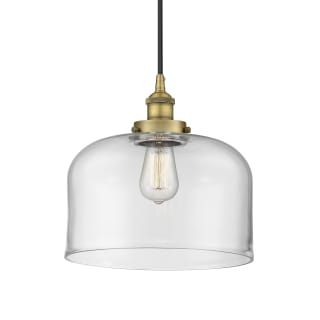 A thumbnail of the Innovations Lighting 616-1PH-12-12-L Bell Pendant Brushed Brass / Clear