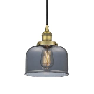 A thumbnail of the Innovations Lighting 616-1PH-10-8 Bell Pendant Brushed Brass / Plated Smoke