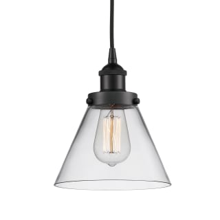 A thumbnail of the Innovations Lighting 616-1PH-10-8 Cone Pendant Matte Black / Clear